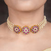 22k Gold Plated Amolya Trilota Choker Set