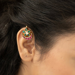 22k Gold Plated Chand Star Earcuff