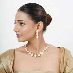22k Gold Plated Tarini Aradhya Necklace set