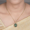 22k Gold Plated Amolya Varnya Pendant Set