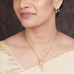 22k Gold Plated Amolya Sharvya Pendant Set