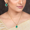 22k Gold Plated Amolya Ravya Pendant Set