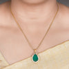 22k Gold Plated Amolya Ravya Pendant Set