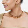 22k Gold Plated Tarini Daksha Necklace set