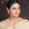 22k Gold Plated Amolya Varnika Pendant Set