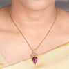22k Gold Plated Amolya Ishira Pendant Set