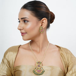 22k Gold Plated Tarini Hemangi Necklace set