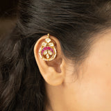 22k Gold Plated Chand  Earcuff