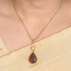 22k Gold Plated Amolya Raaya Pendant Set