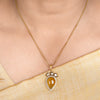 22k Gold Plated Amolya Sunehri Pendant Set
