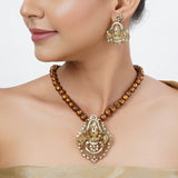22k Gold Plated Tarini Kaumudi Necklace set