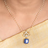 22k Gold Plated Amolya Neelira Pendant Set