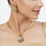 22k Gold Plated Tarini Lalima Necklace set