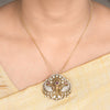 22k Gold Plated Amolya Divisha Pendant Set