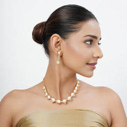 22k Gold Plated Tarini Medha Necklace set