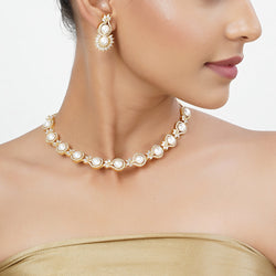 22k Gold Plated Tarini Niharika Necklace set