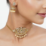 22k Gold Plated Tarini Nikita Necklace set