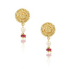 Gold Plated Barsaat Coral Pearl Bead Set