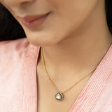 Sparsh 22k Gold Plated Mossanite Pendant