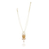 Gold Plated Barsaat Laxshmi Ruby Pearl Necklace Set