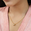 Sparsh 22k Gold Plated Zircon Pendant