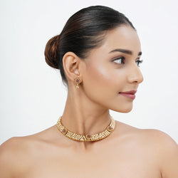 22k Gold Plated Tarini Prakriti Necklace set