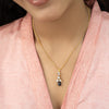 Sparsh 22k Gold Plated Blue Iolite Pendant