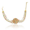 Gold Plated Barsaat Rainbow Zircon Choker Set