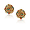 Gold Plated Barsaat Rainbow Zircon Choker Set
