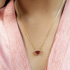 Sparsh 22k Gold Plated Tourmaline Pendant