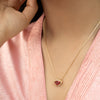 Sparsh 22k Gold Plated Tourmaline Pendant