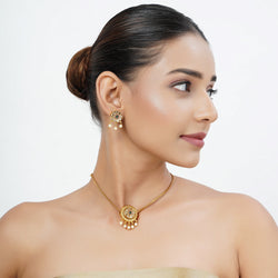 22k Gold Plated Tarini Shailja Necklace set