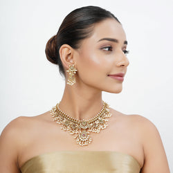 22k Gold Plated Tarini Shanvika Necklace set