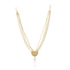 Gold Plated Barsaat Zircon Pearl Necklace Set