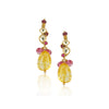 Gold Plated Barsaat Kundan Tourmaline Citrine Choker Set