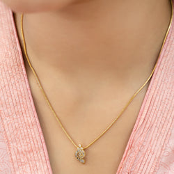 Sparsh 22k Gold Plated Zircon Exclusives Pendant
