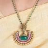 22k Gold Plated Amolya Chandrika Pendant Set