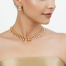 22k Gold Plated Tarini Tanishka Necklace set