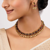 22k Gold Plated Sankranti Eiliyah Necklace Set