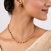 22k Gold Plated Sankranti Hiral Necklace Set