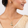 22k Gold Plated Sankranti Kritika Pendant Set