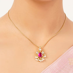 22k Gold Plated Roop Eshana Pendant