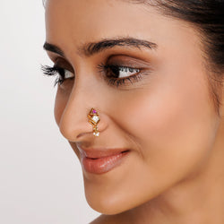 22k Gold Plated Teej Vargika Nosepin