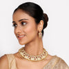 22k Gold Plated Teej Angira Necklace Set