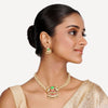 22k Gold Plated Teej Torana Pendant Set