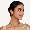22k Gold Plated Teej Ankana Necklace Set