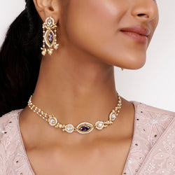 22k Gold Plated Teej Lozana Choker Set