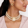 22k Gold Plated Teej Rundika Choker Set