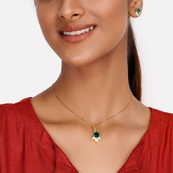 22k Gold Plated Harita Pendant Set