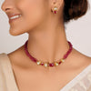 22k Gold Plated Divyam Yamira Necklace Set